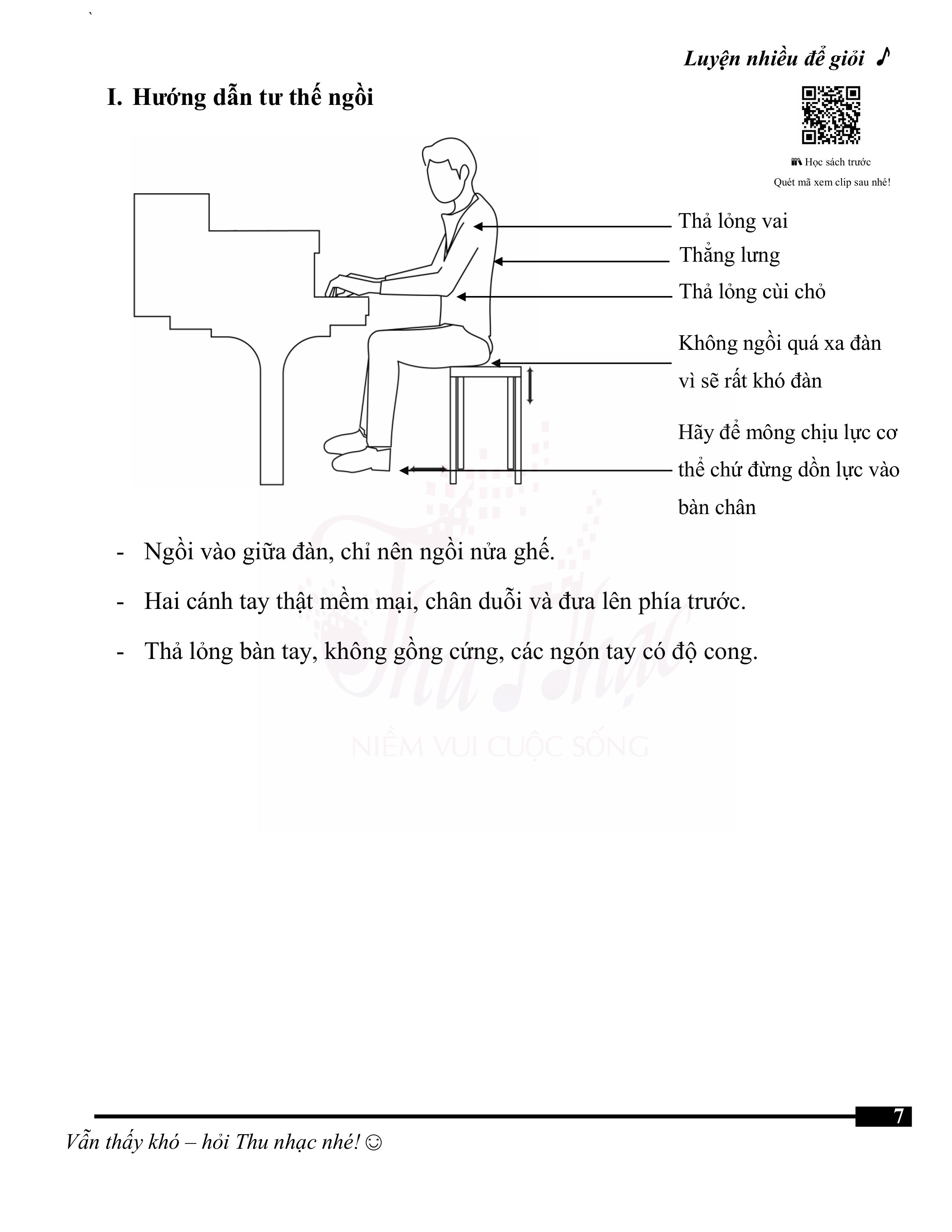 Hướng dẫn tư thế ngồi đàn piano chuẩn cho người mới