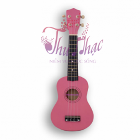 Đàn ukulele màu hồng đậm trơn chất lượng