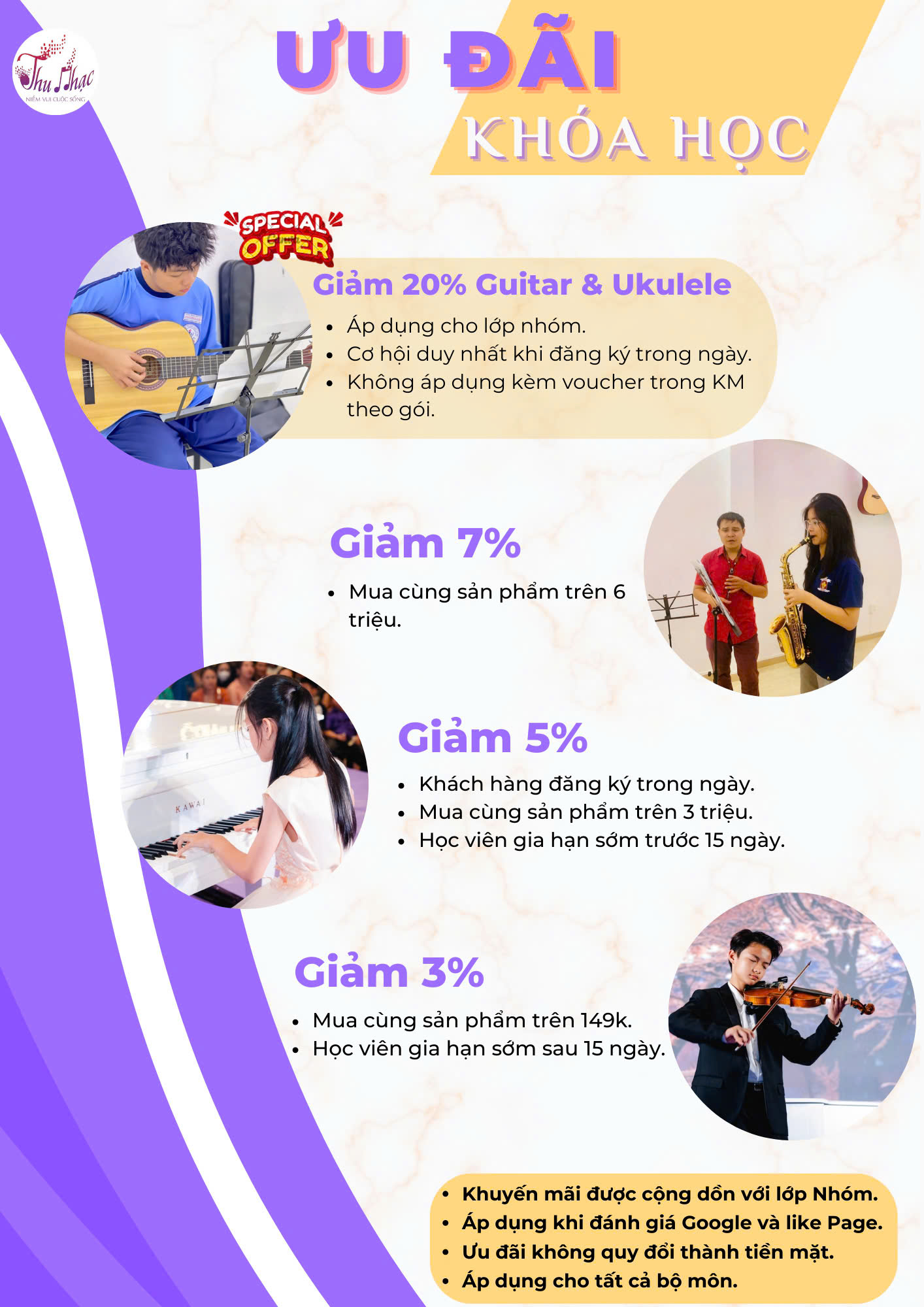 Ưu đãi học đàn cello tại Thu Nhạc