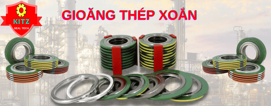 Gioăng thép xoắn là gì hay Gioăng kim loại chì thép xoắn là gì ? Nó là spiral wound gasket hay còn gọi là gioăng chì thép xoắn chịu nhiệt độ cao, chịu áp cao. Sản xuất gioăng chì thép xoắn, gia công gioăng thép xoắn chì, báo giá gioăng chì thép xoắn, giá vòng đệm chì thép xoắn, Vòng đệm chì thép xoắn Kitz seal Hà nội