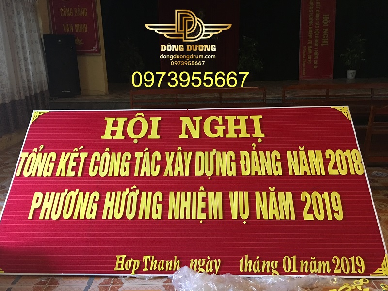 bộ chữ xốp hội nghị