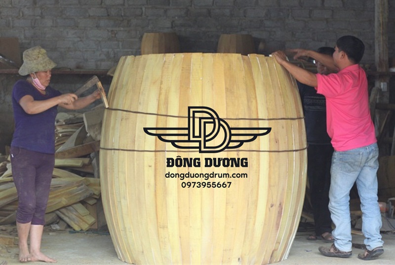 tang trống gỗ mít
