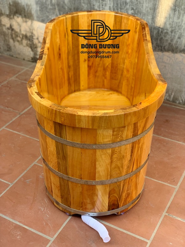 bán bồn tắm gỗ bo viền 2 lớp