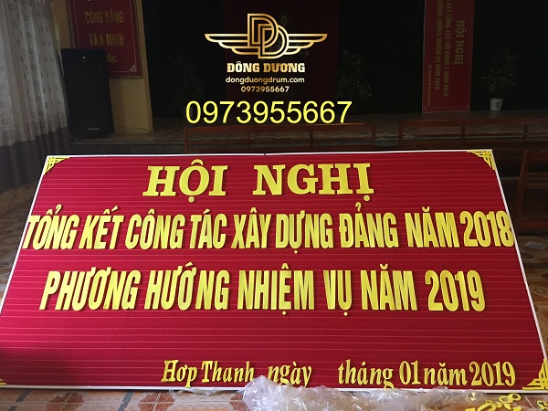 bộ chữ xốp cao su hội nghị cho uy ban xã