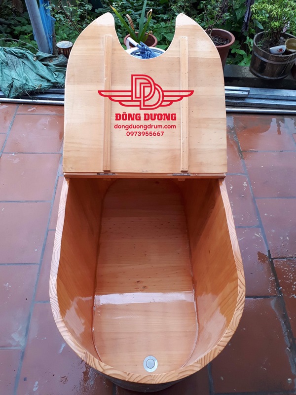 bồn xông hơi nắp rời