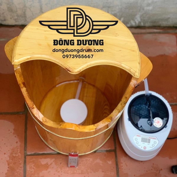 thùng gỗ xông hơi chân 1