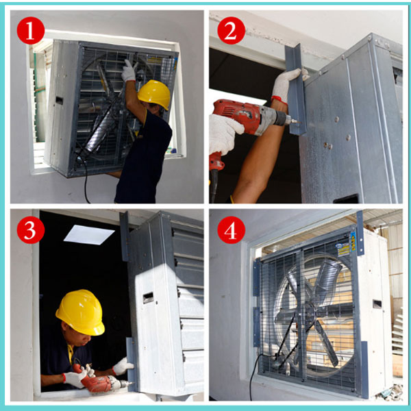 lắp đặt quạt hút công nghiệp