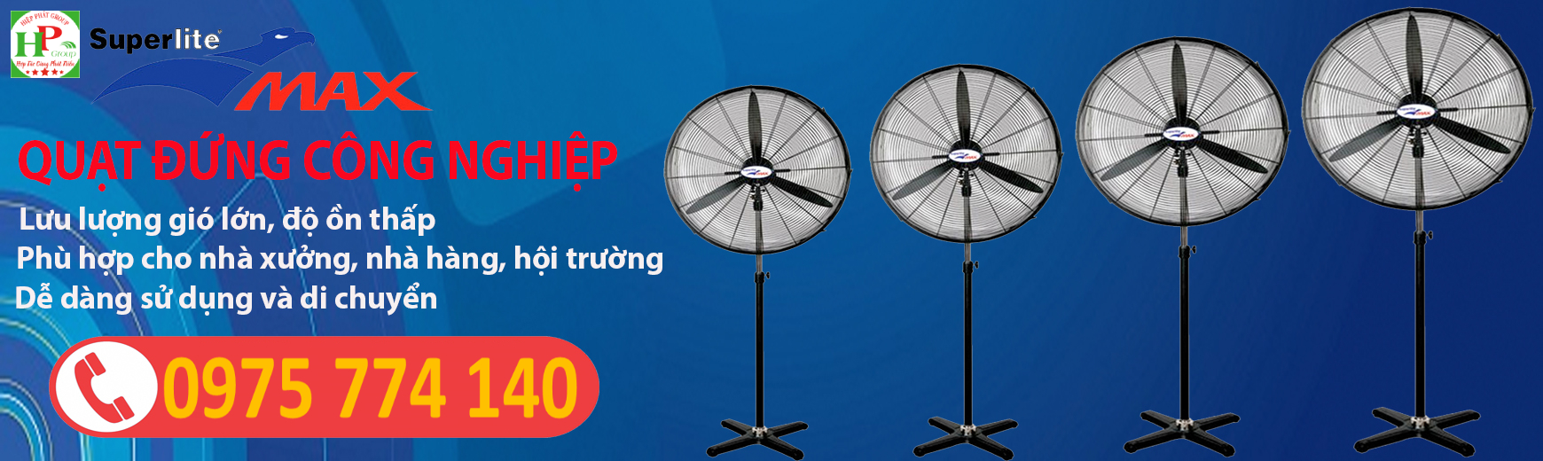 Quạt đứng công nghiệp superlite