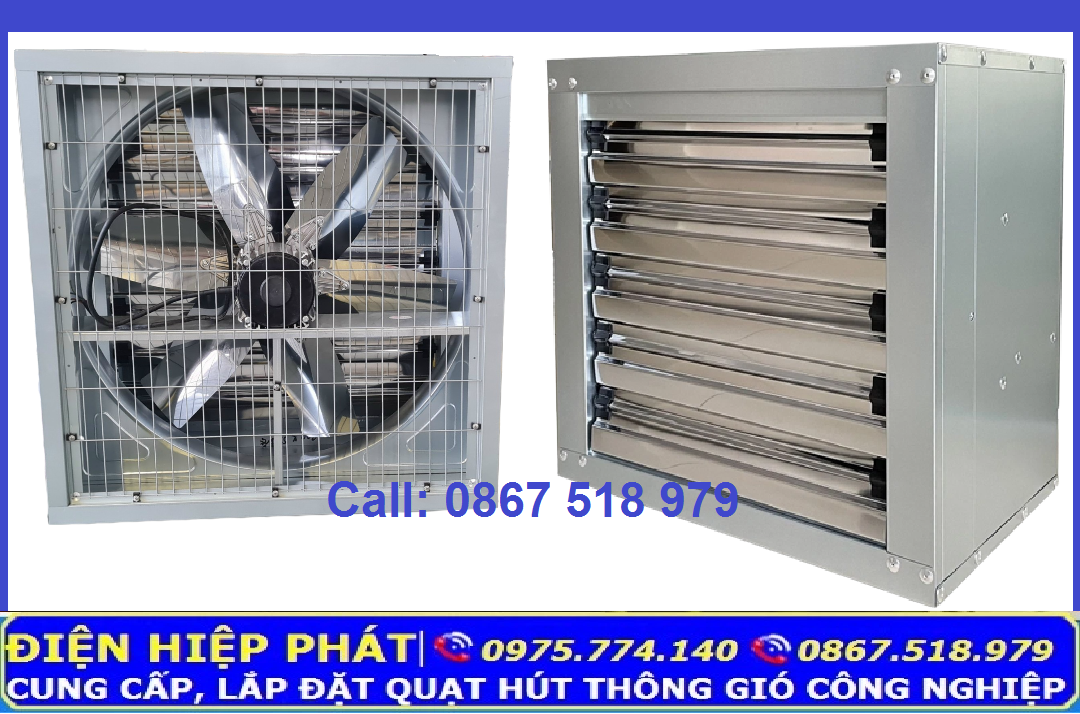 Quạt thông gió vuông 800x800x400