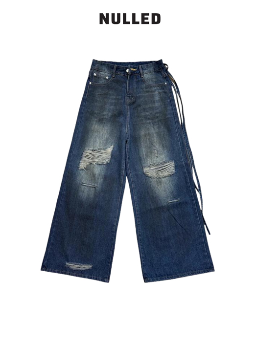 Quần jean rách gối ống rộng brand NULLED