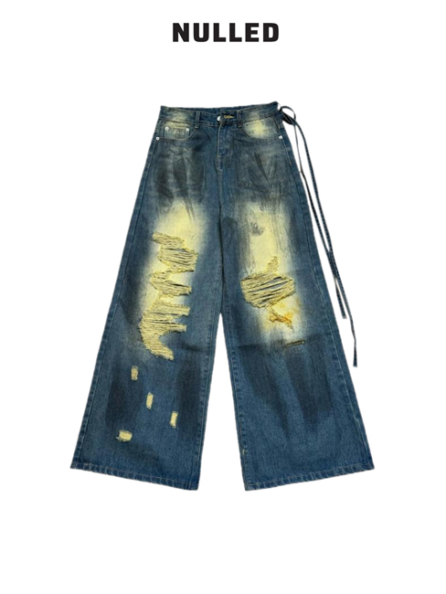 Quần jean ống rộng local brand