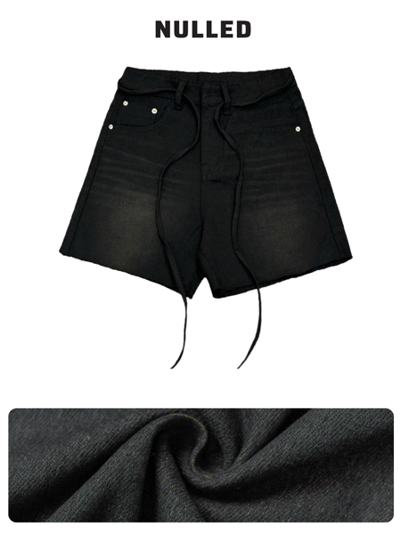 Quần jean short wash ống rộng local brand NULLED