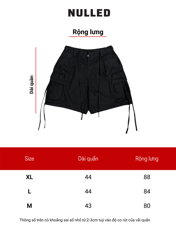 Quần short kaki túi hộp local brand NULLED