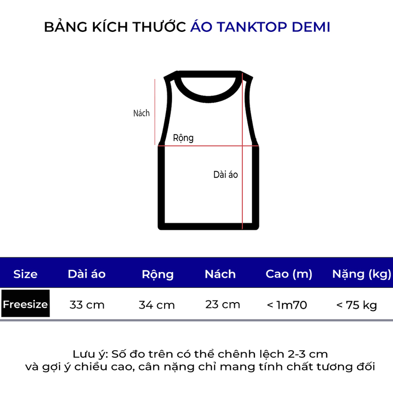 áo tanktop local brand DEMI