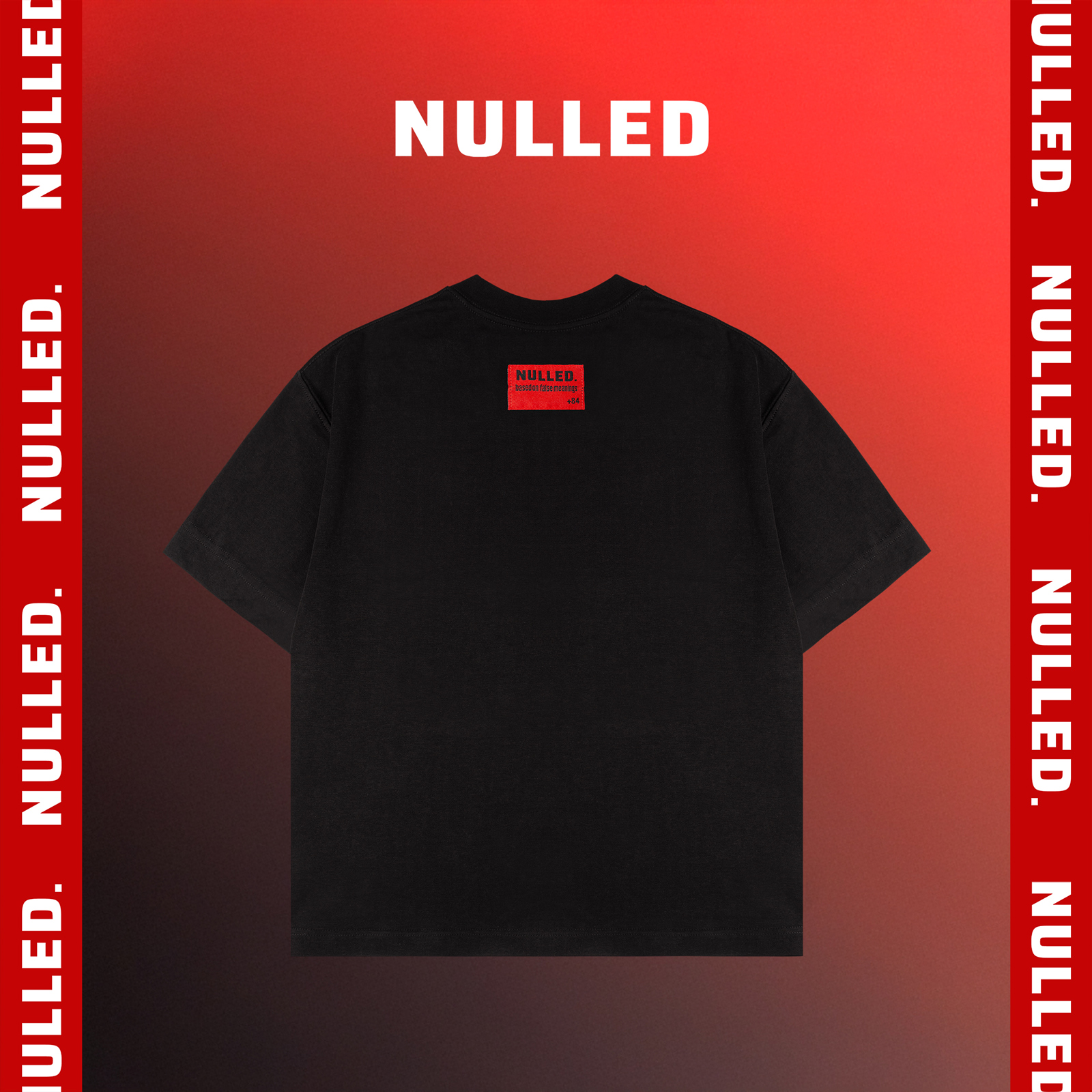 Áo phông đen trơn NULLED Basic Tee