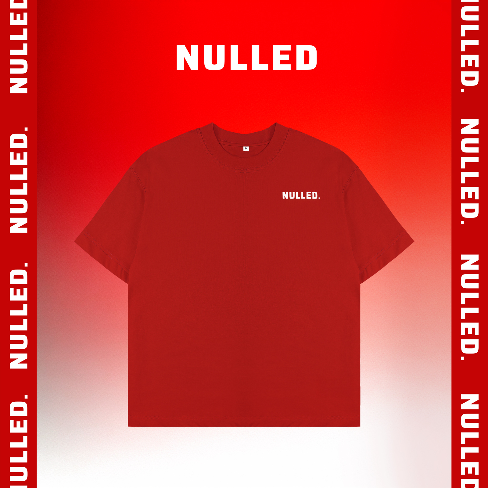 Áo thun trắng boxy NULLED Tee N-T24-DO