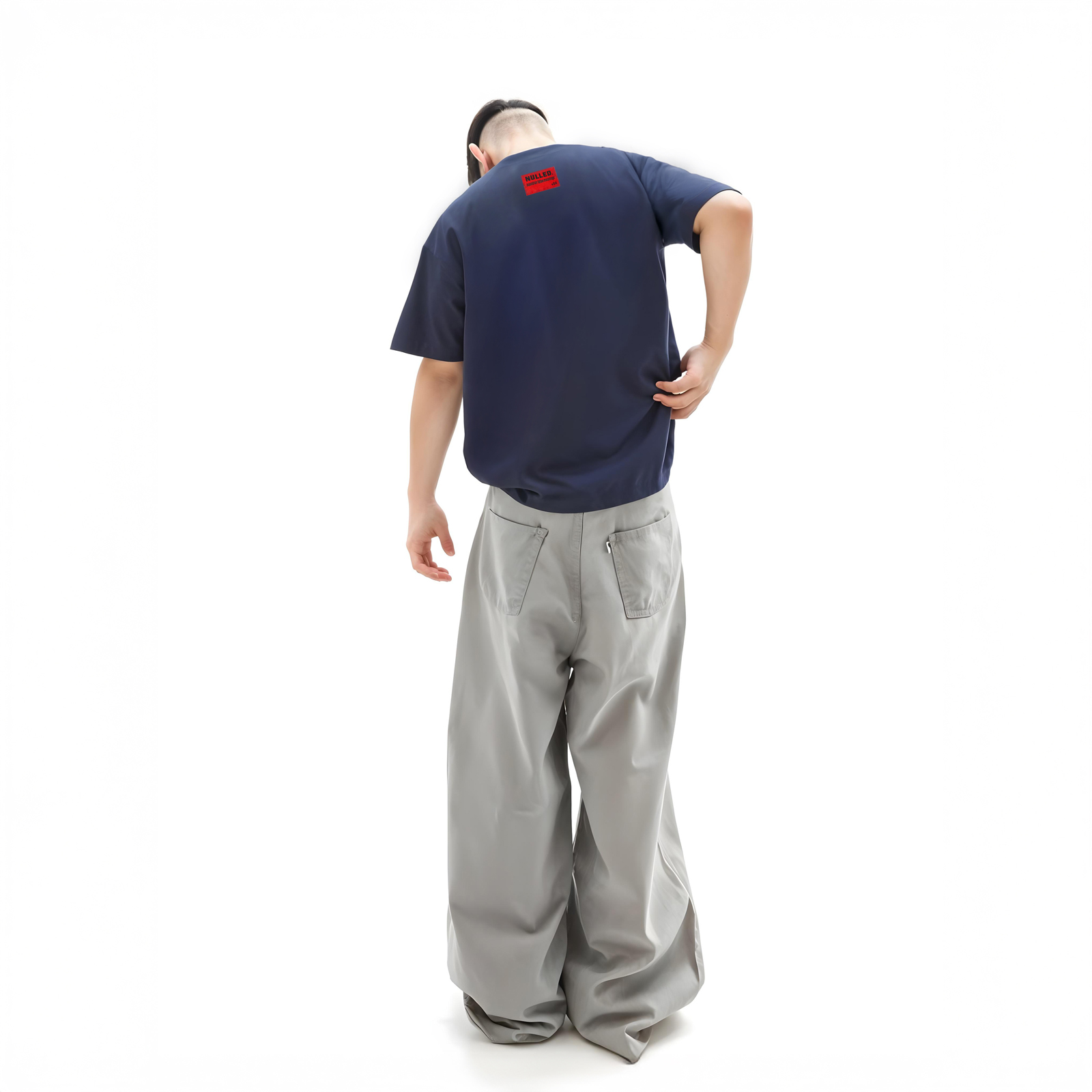 Áo phông nam xanh navy NULLED Basic Tee