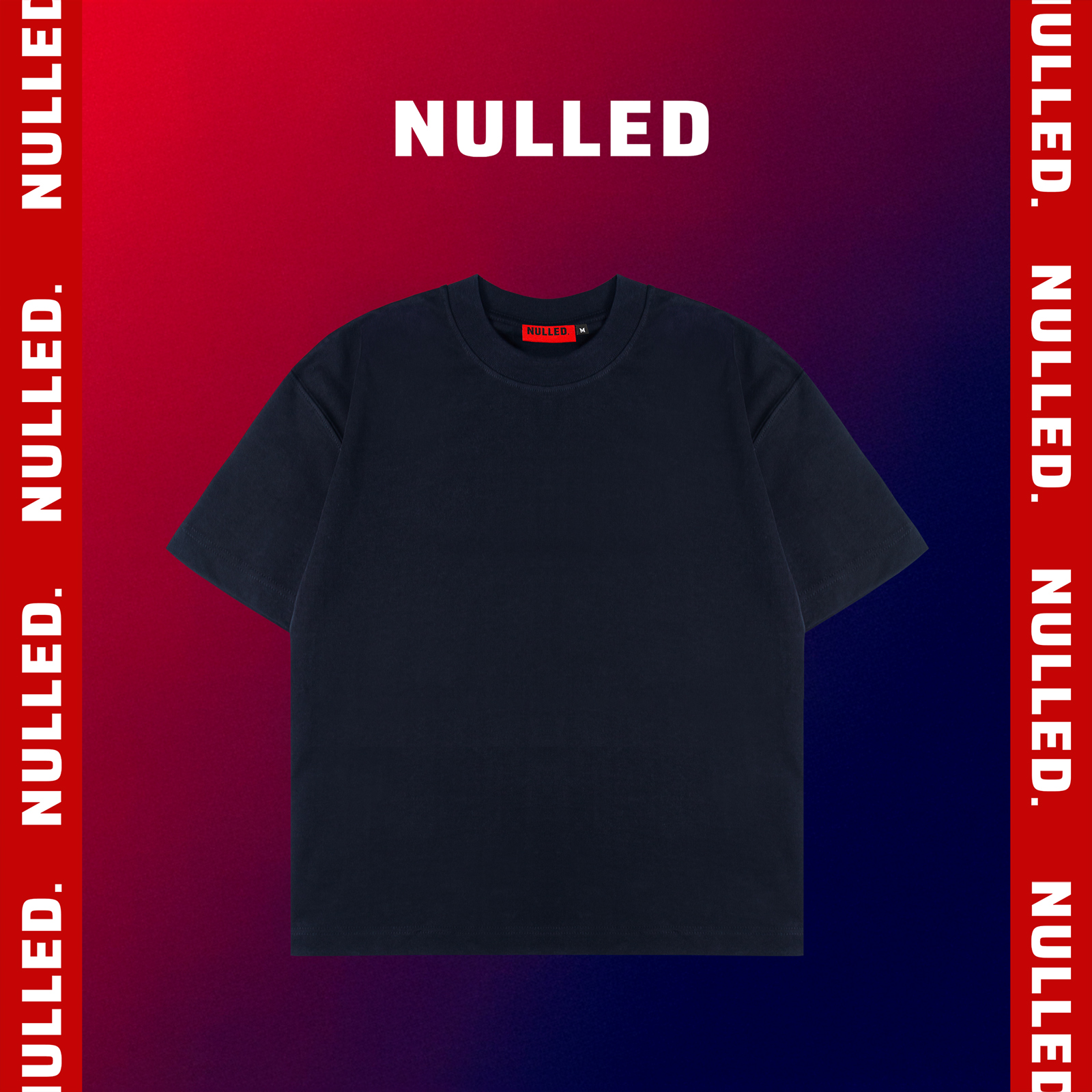 Áo phông nam xanh navy NULLED Basic Tee