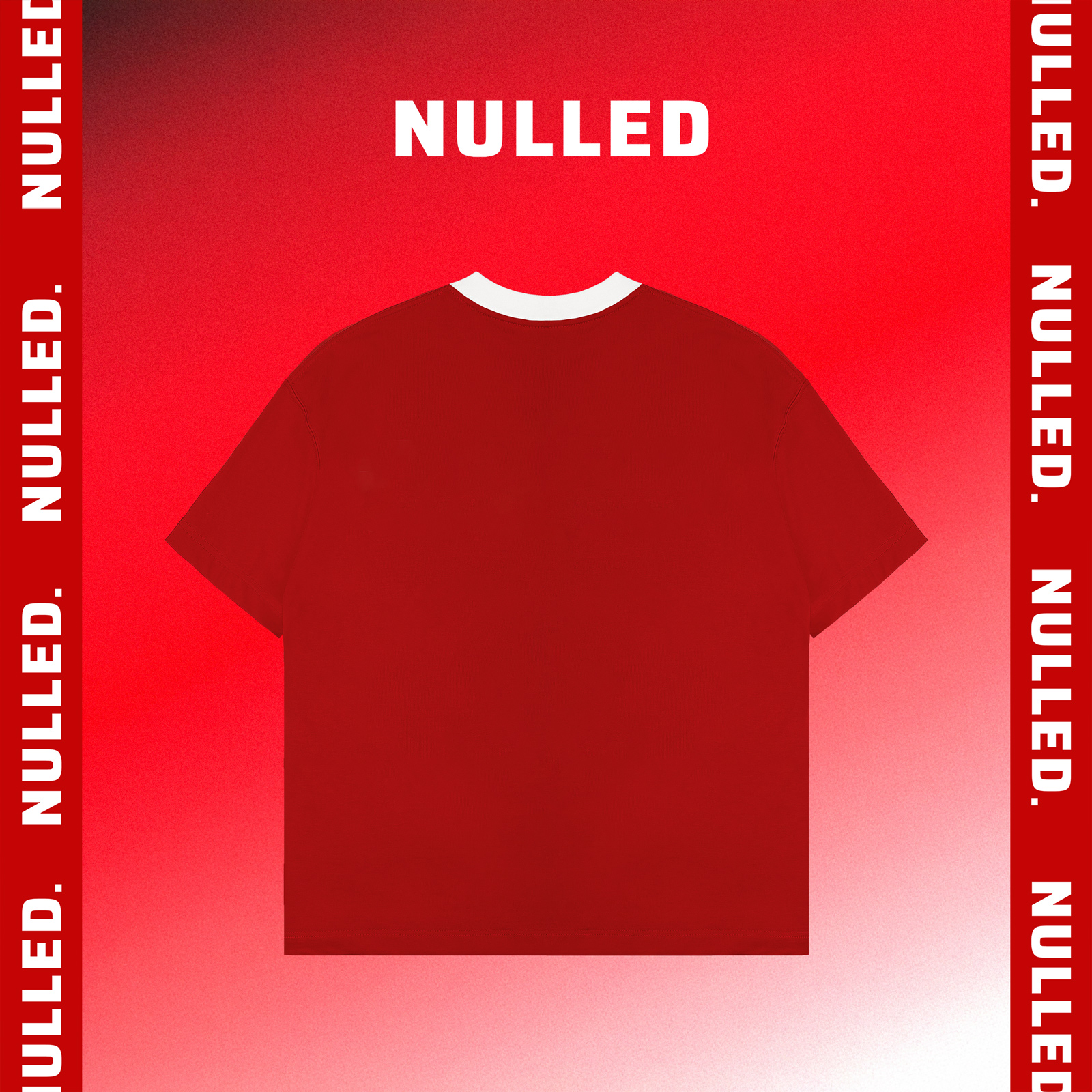 Áo thun đỏ phối cổ NULLED Tee N-T25-DOVT