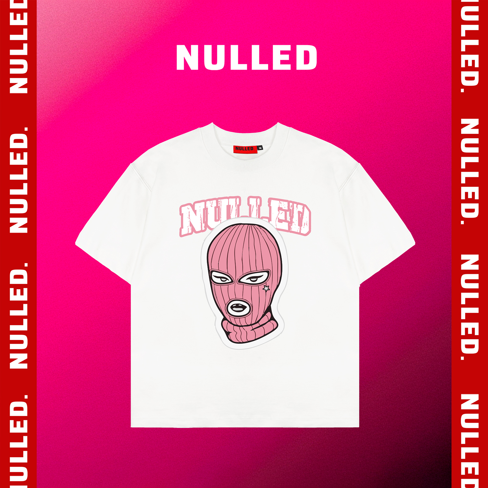 Áo thun in hình độc đáo NULLED Masked Tee N-T18