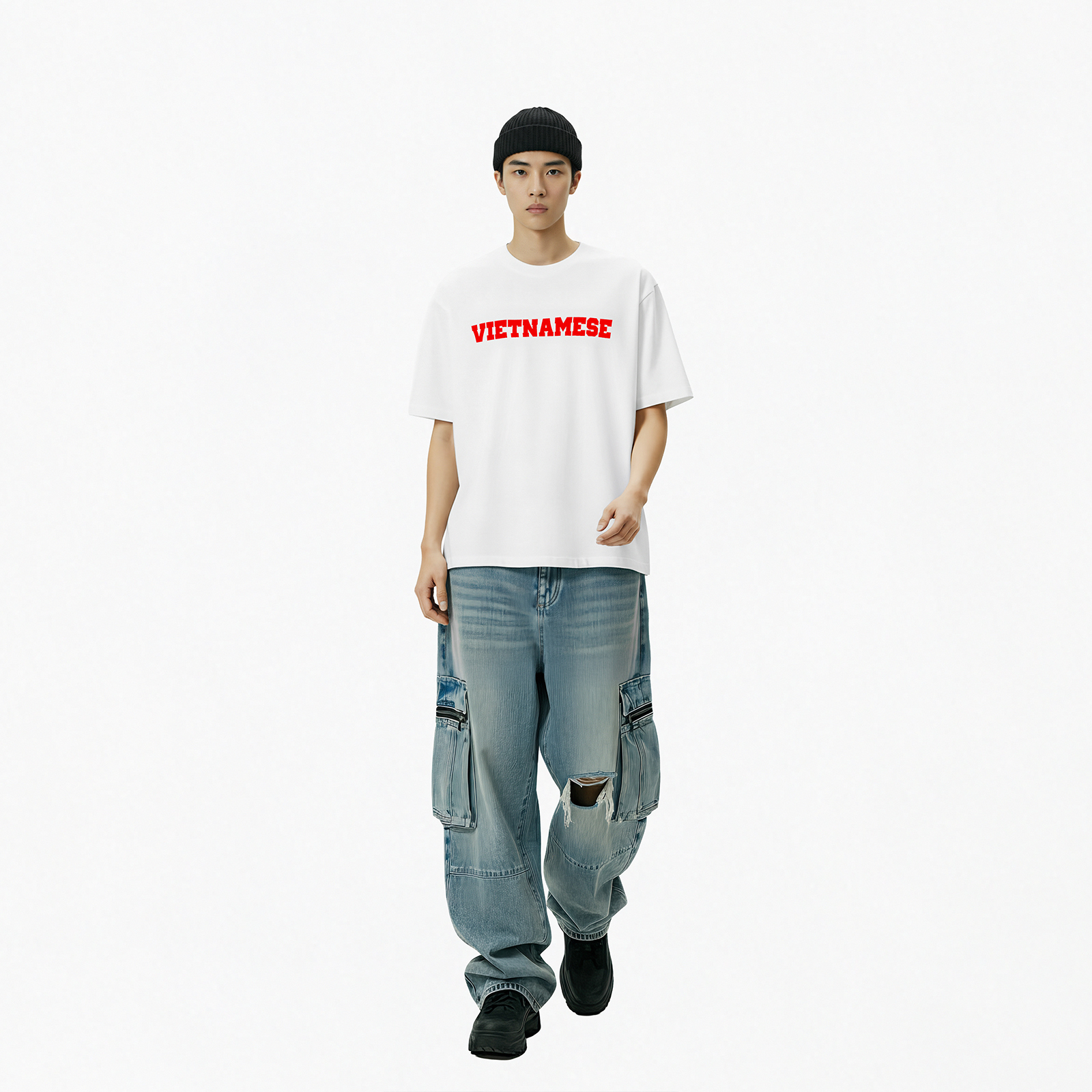 Áo thun tối giản NULLED Vietnamese Tee N-T22-T