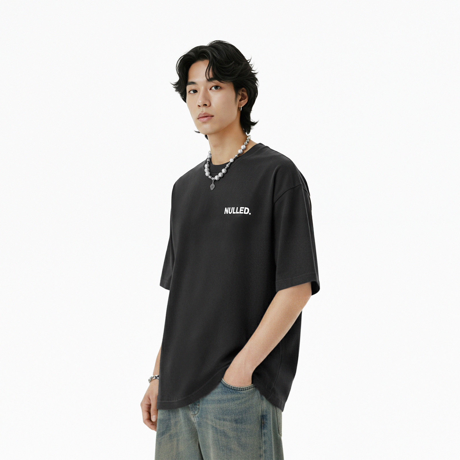 Áo thun basic màu xám đậm NULLED Tee N-T24-XD