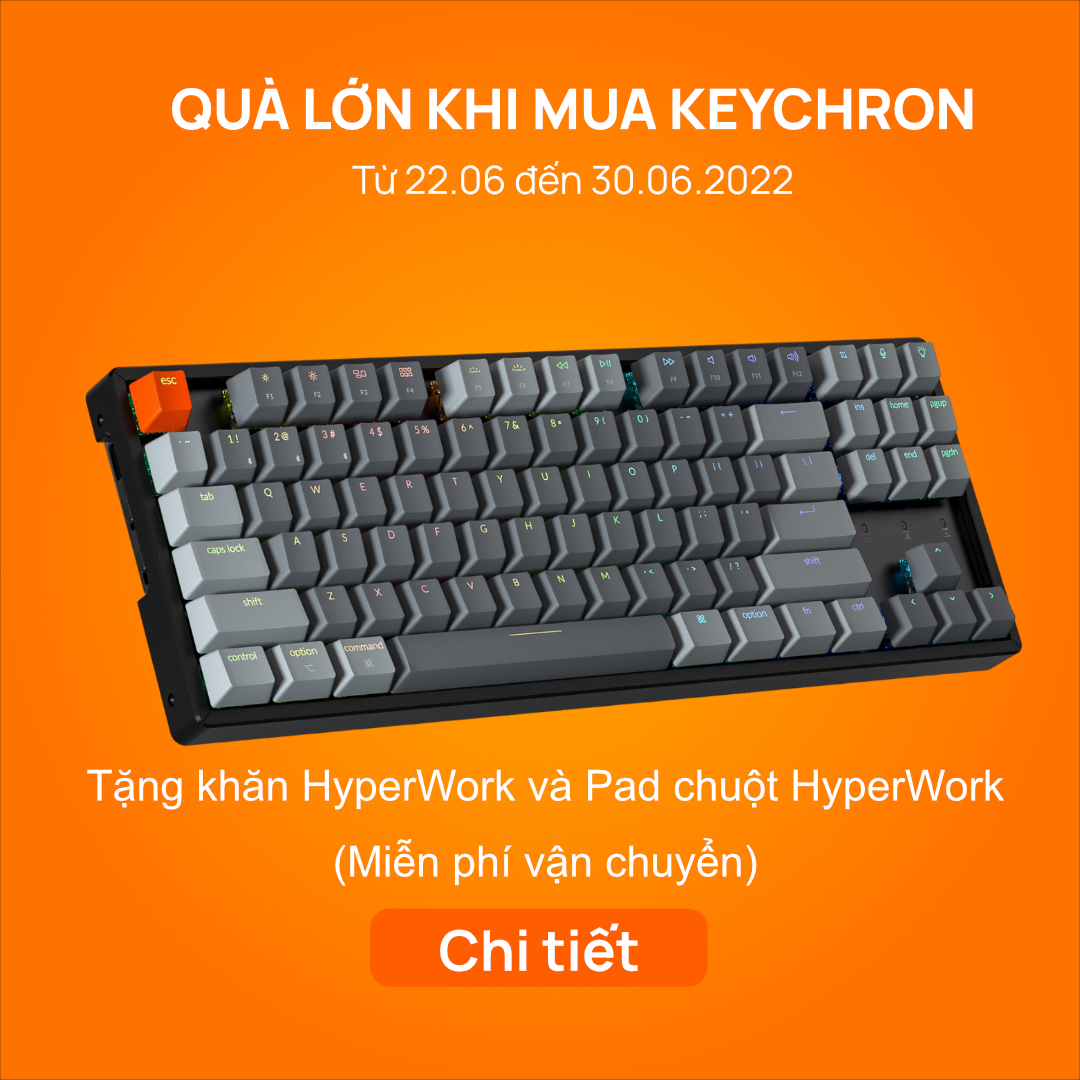 Khuyến mại lớn cho sản phẩm Keychron từ ngày 22.06 đến hết 30.6.2022