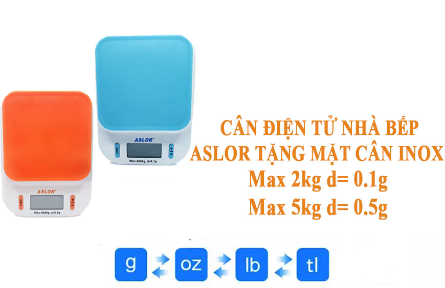 cân tiểu ly điện tử 2kg aslor