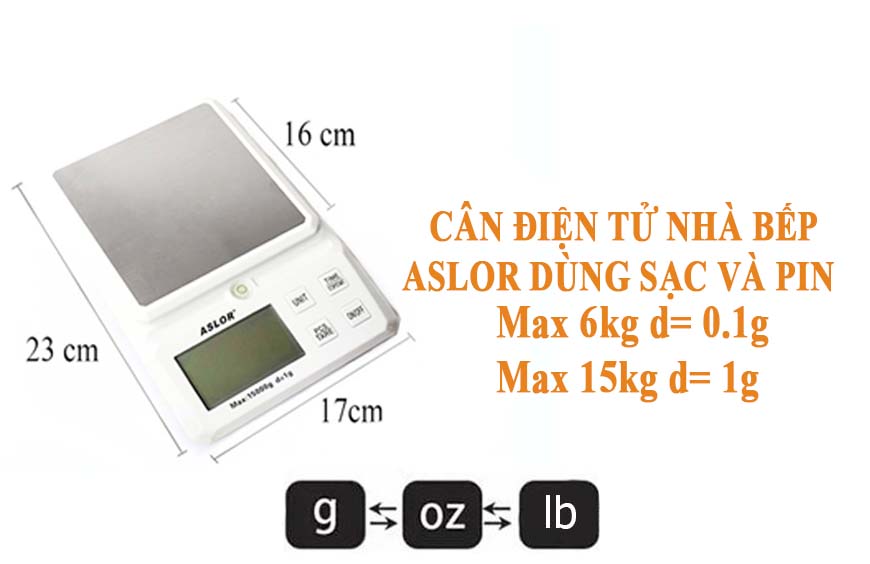 cân điện tử tiểu ly 6kg