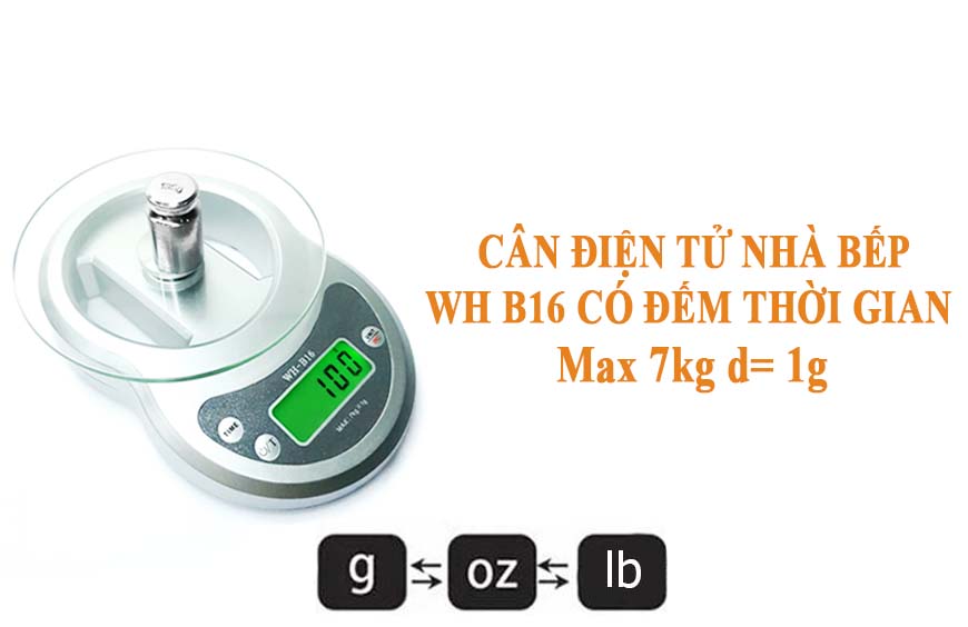 cân điện tử 7kg có đếm thời gian