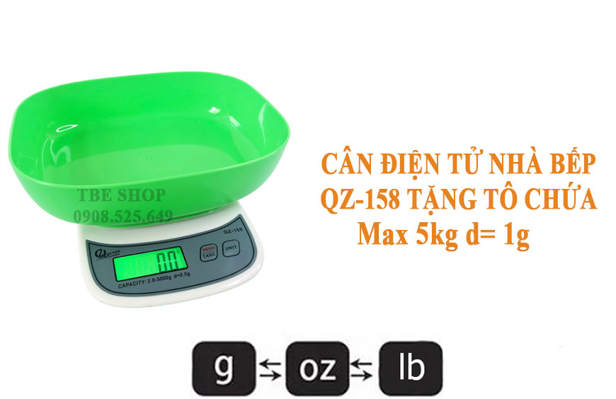 cân điện tử nhà bếp 5kg chính xác cao