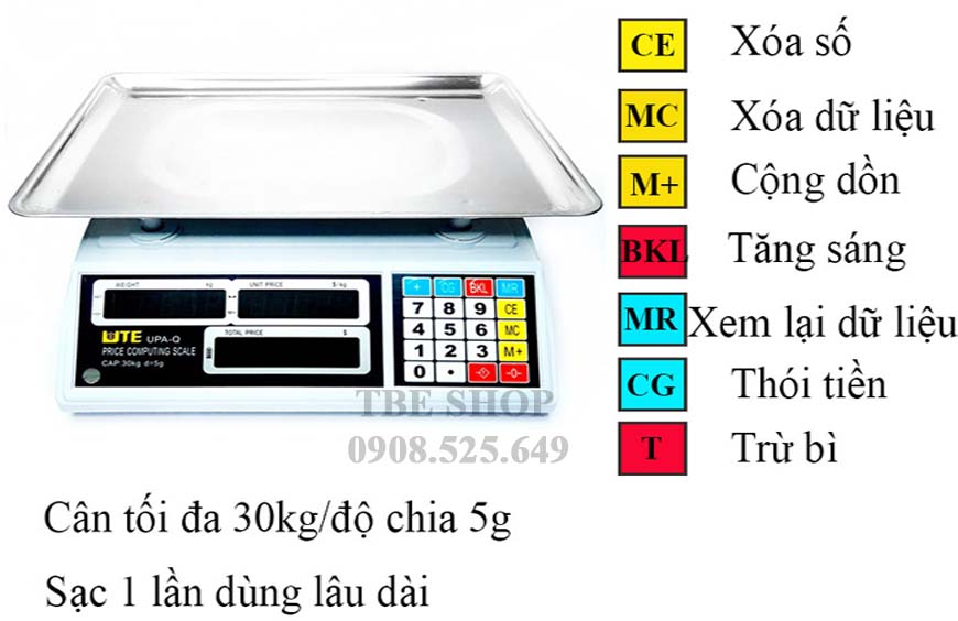 cân trái cây 30kg chính xác cao