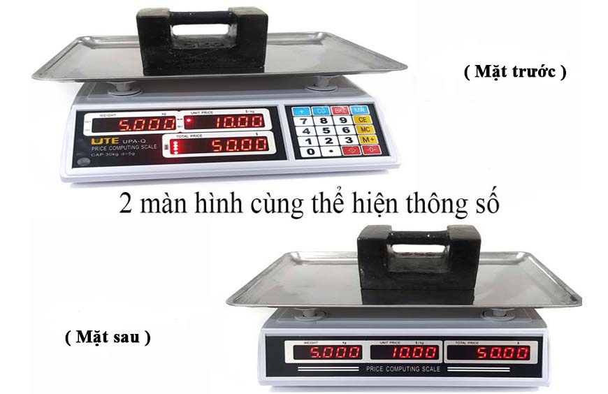 cân thực phẩm tính tiền 30kg 