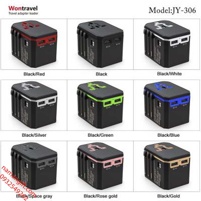 adapter ổ cắm du lịch quà tặng