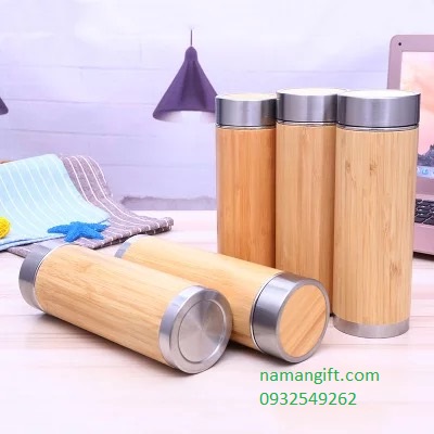 bình giữ nhiệt gỗ quà tặng
