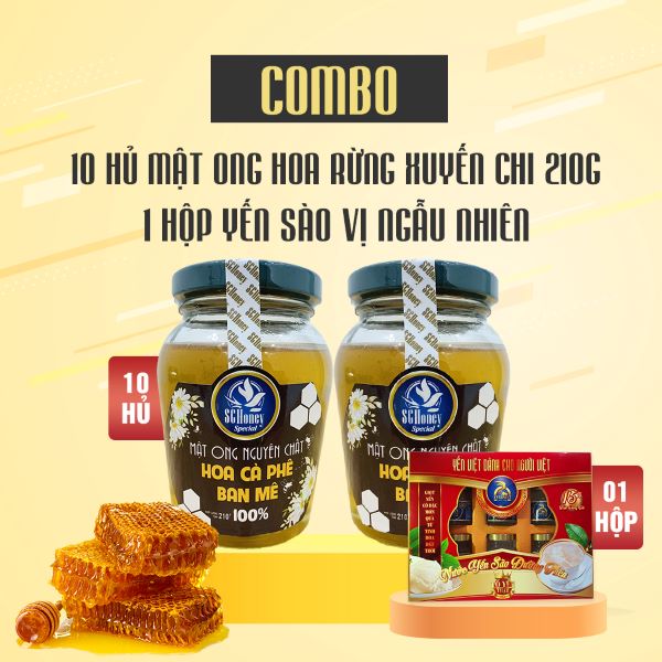 combo mật ong rừng hoa xuyên chi