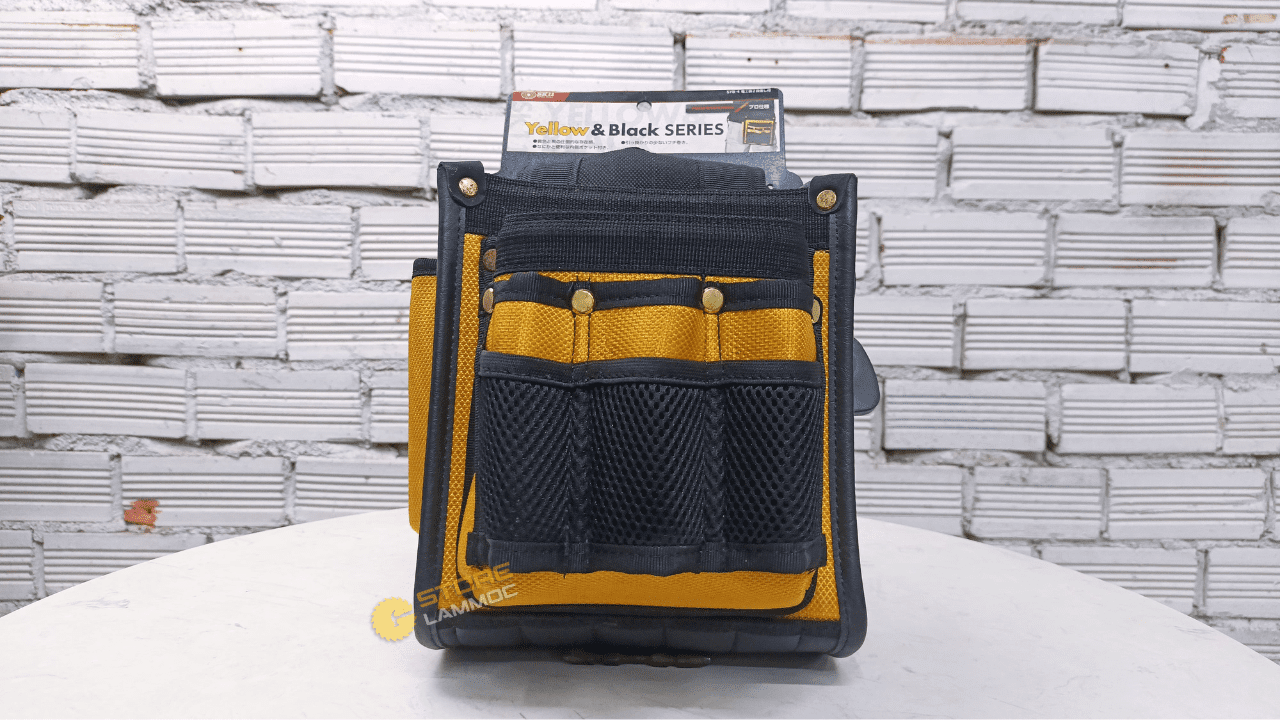 Túi đựng đồ nghề đeo hông 7 ngăn vàng đen Nhật Bản Fujiya SYB-4