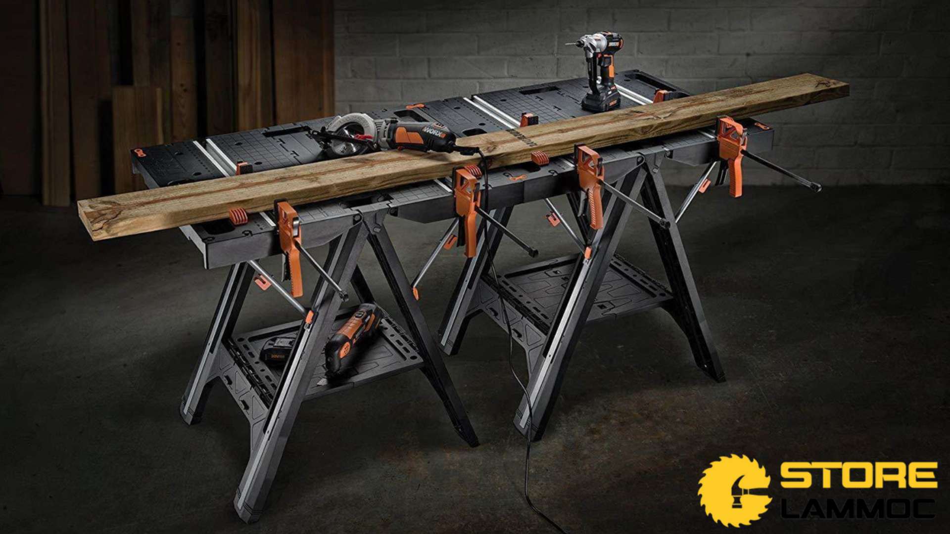 Tính năng của Bàn làm việc xếp gọn đa năng Worx WX051 Pegasus