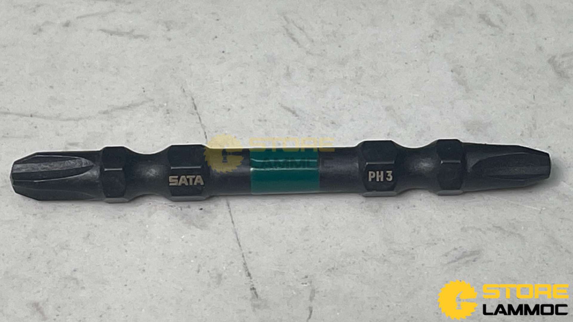 Bộ 10 đầu tua vít đen loại 2 đầu PH3 65mm Sata 59803