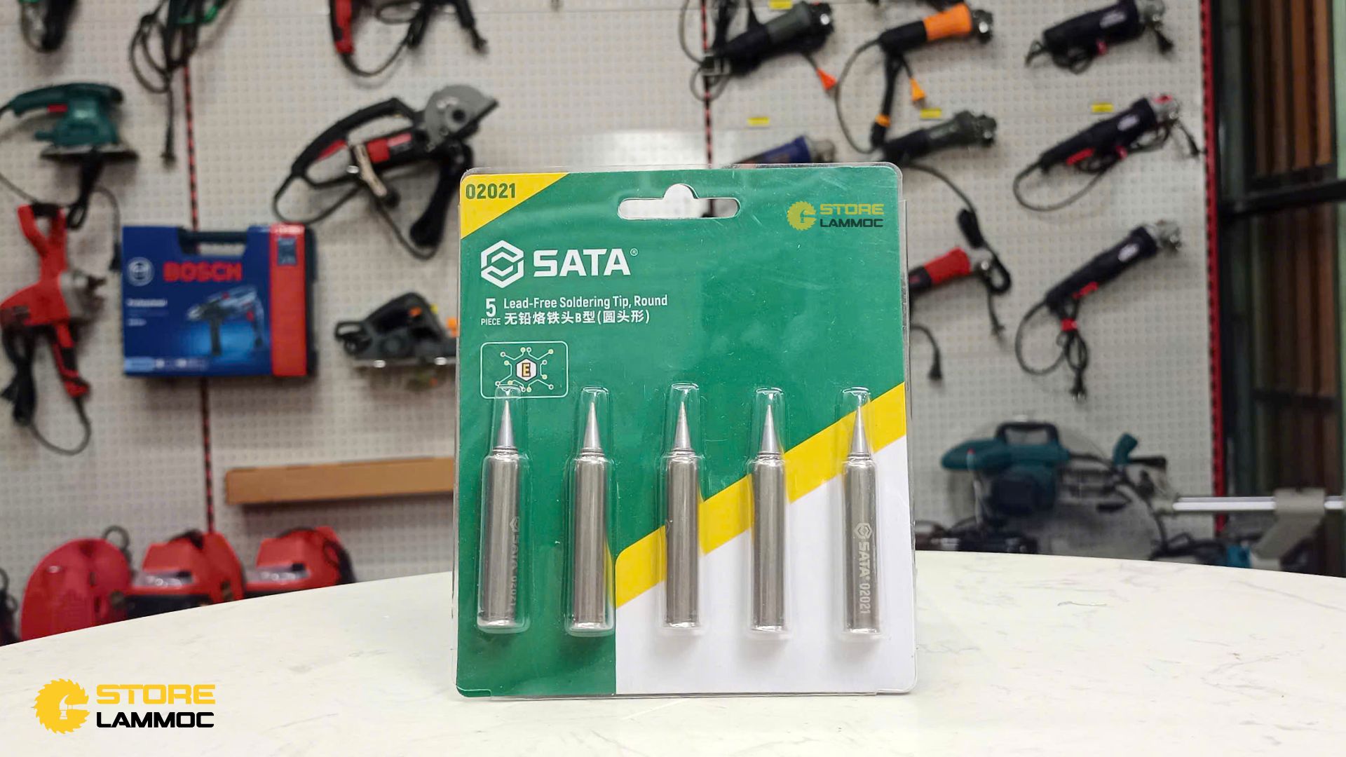 Bộ 5 đầu mỏ hàn B mũi tròn Sata 02021 - 1