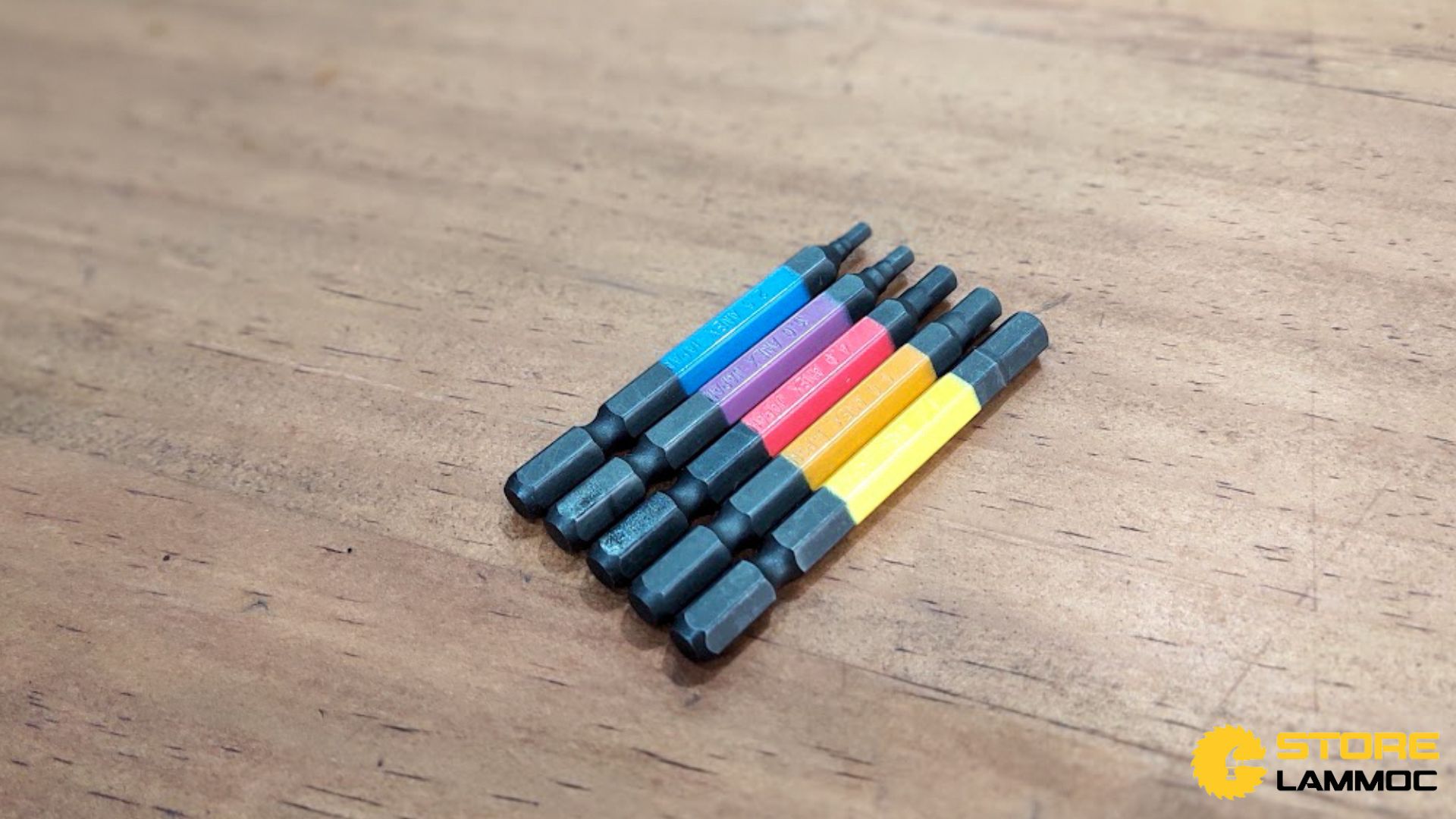 Bộ 5 mũi bắn vít đầu lục giác 2.5,3,4,5,6x65mm Anex ACHX5-65L