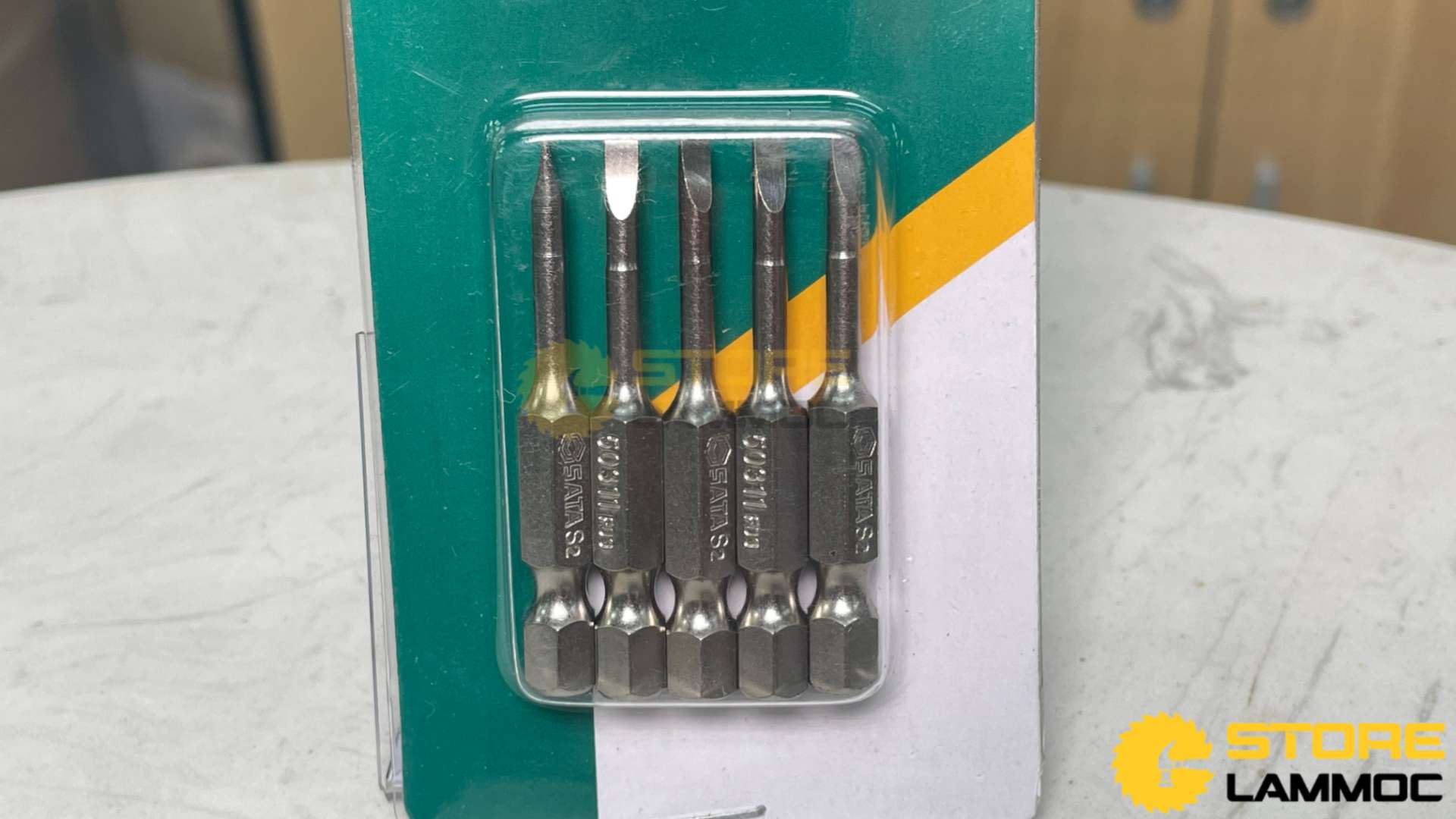 Bộ đầu tua vít dẹp 1/4inch (bộ 5 cái) Sata 59311