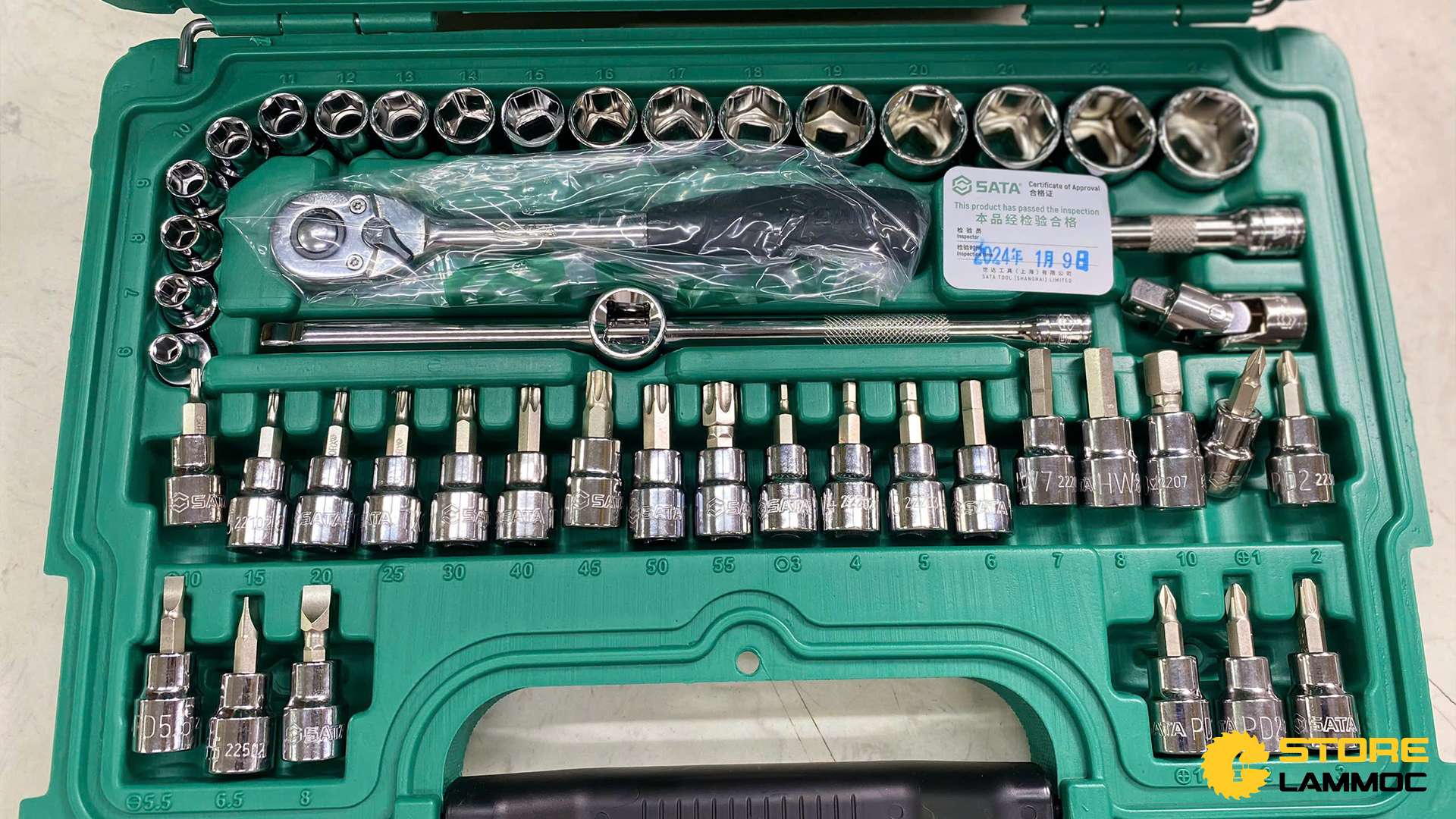 Bộ đầu tuýp 8inch (bộ 60 cái) Sata 09004