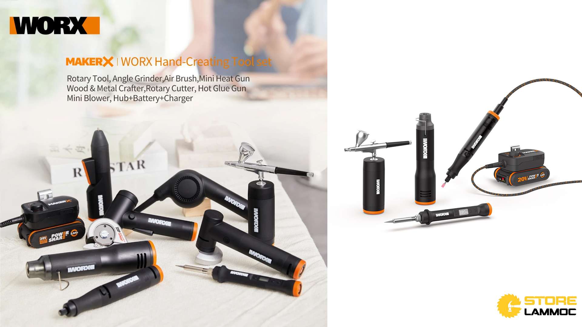 bộ dụng cụ MakerX của Worx