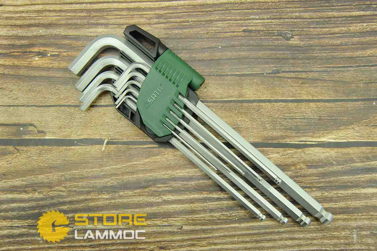 Bộ lục giác đầu bi Sata 09101A loại dài 9 chi tiết