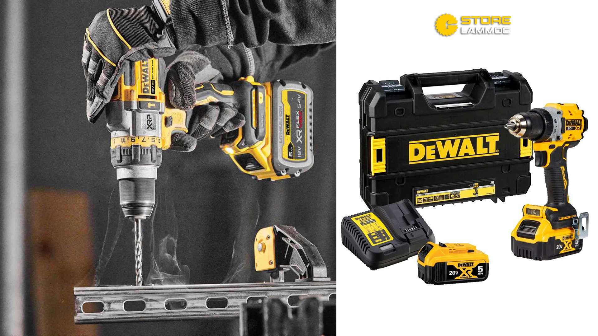 BỘ MÁY KHOAN VẶN VÍT PIN 18V DEWALT DCD800P2