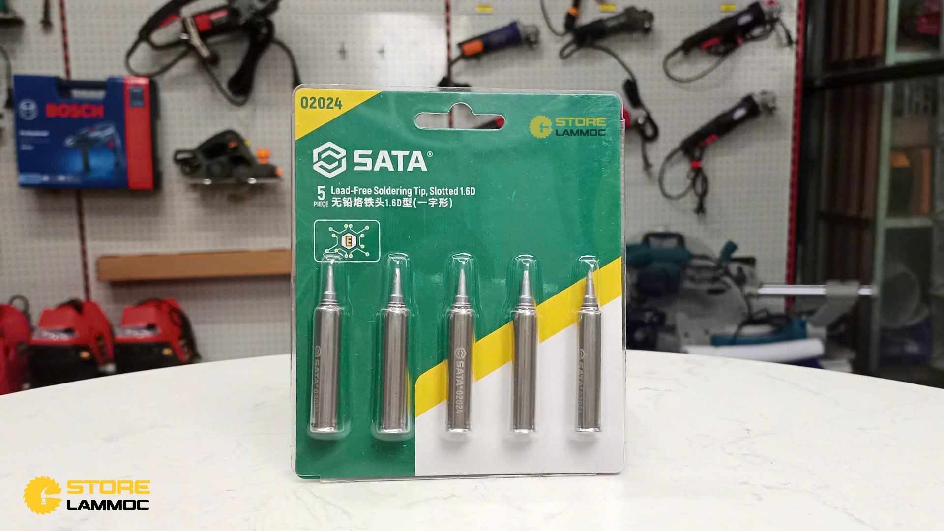 Bộ mỏ hàn 1.6D mũi phẳng (bộ 5 cái) Sata 02024 - 1