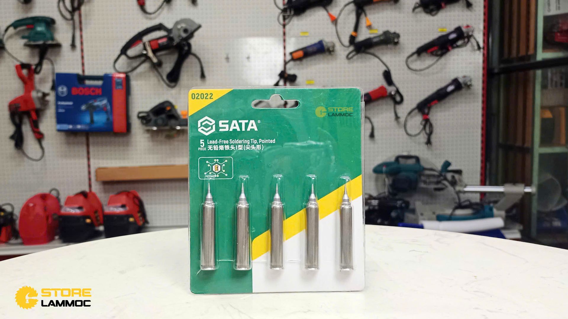 Bộ mỏ hàn 1 mũi nhọn (bộ 5 cái) Sata 02022 - 1