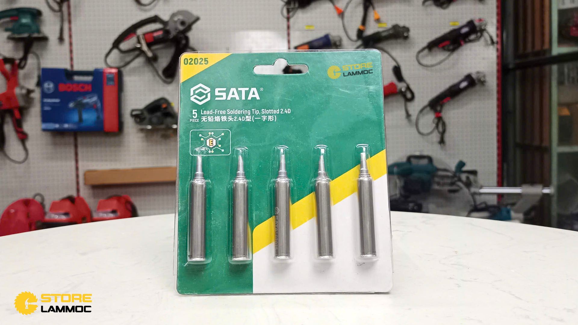 Bộ mỏ hàn 2.4D mũi phẳng (bộ 5 cái) Sata 02025 - 1