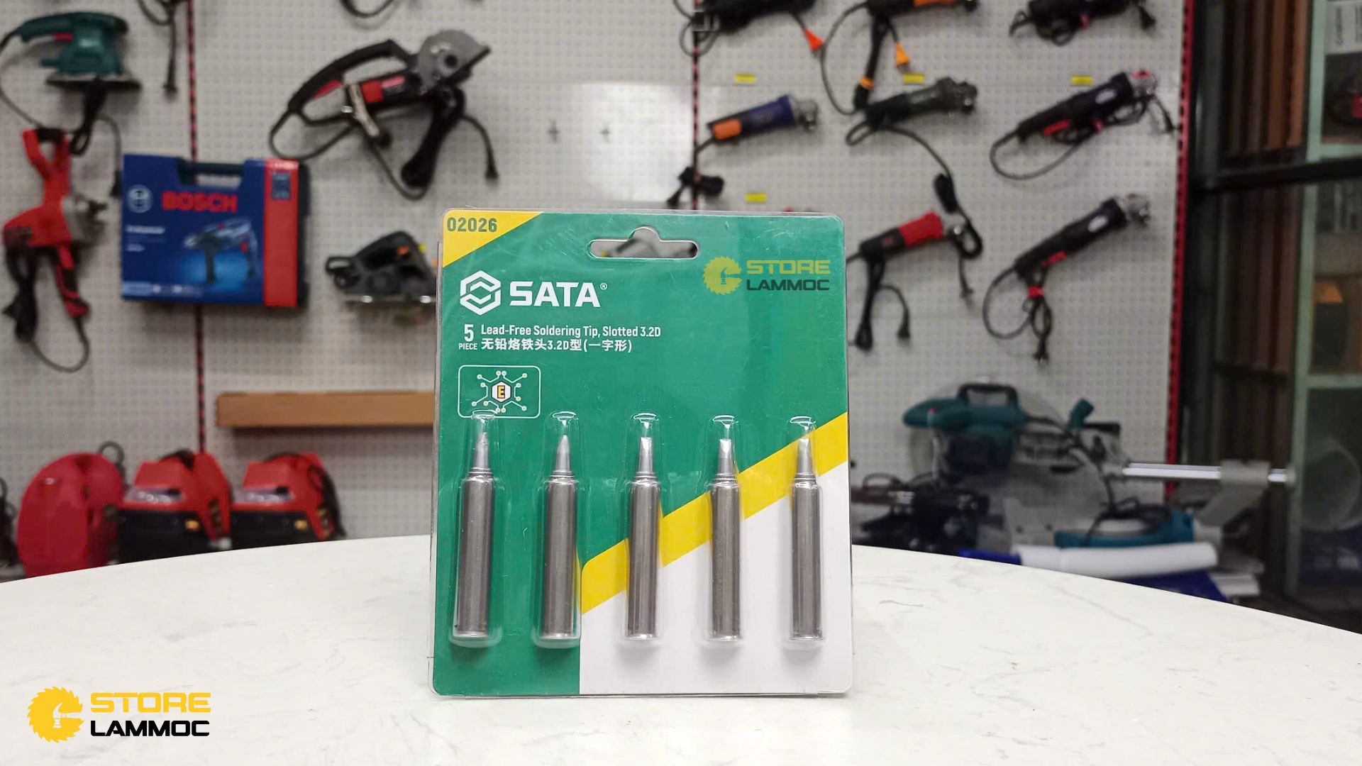 Bộ mỏ hàn 3.2D mũi phẳng (bộ 5 cái) Sata 02026 - 1